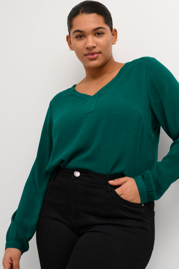 Enkel skön viskosblus - KCami LS Blouse