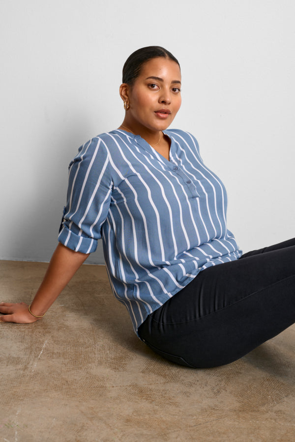 Randig viskosskjorta - KCsida Blouse