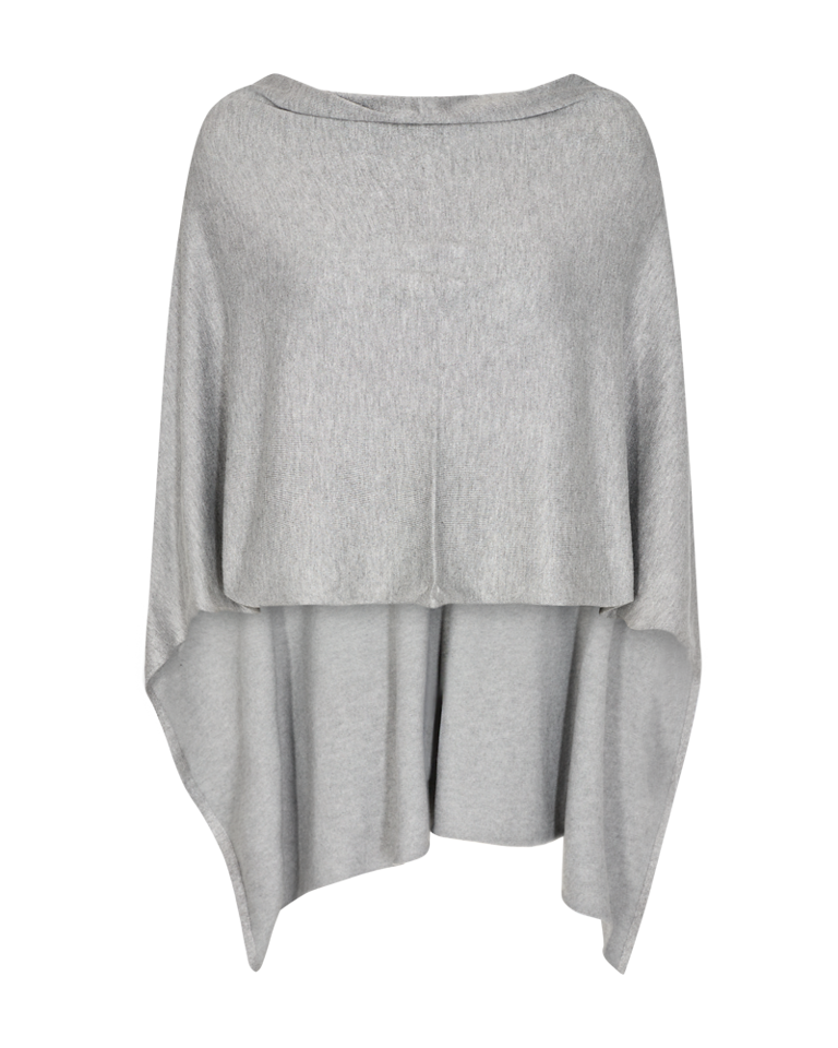 Grå poncho - FQCLAUDISSE-S-CAPE