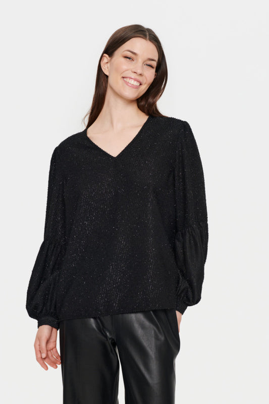 Glittrig topp/blus