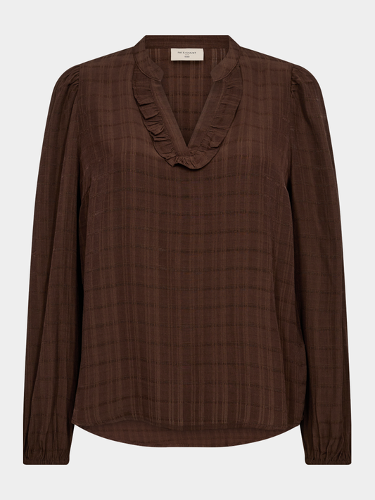 Enkel blus med krås - FQNEED-BLUS