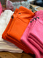 Ribbat linne Cerise - Nedina Top