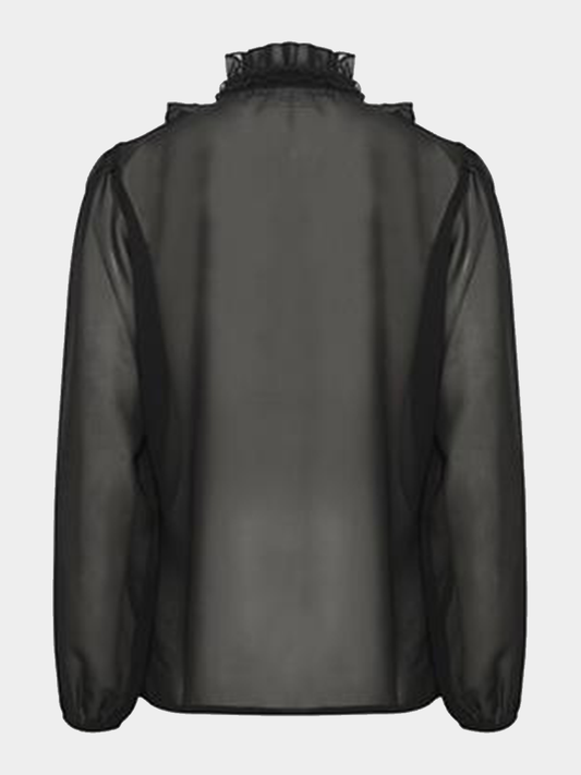 Transparent blus med krås LiljaSZ LS Shirt
