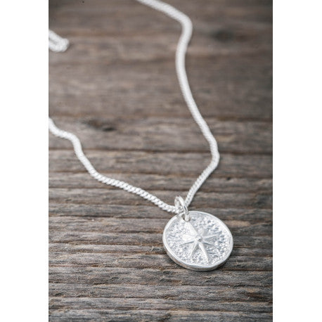 Silverhalsband lyckopeng stjärna